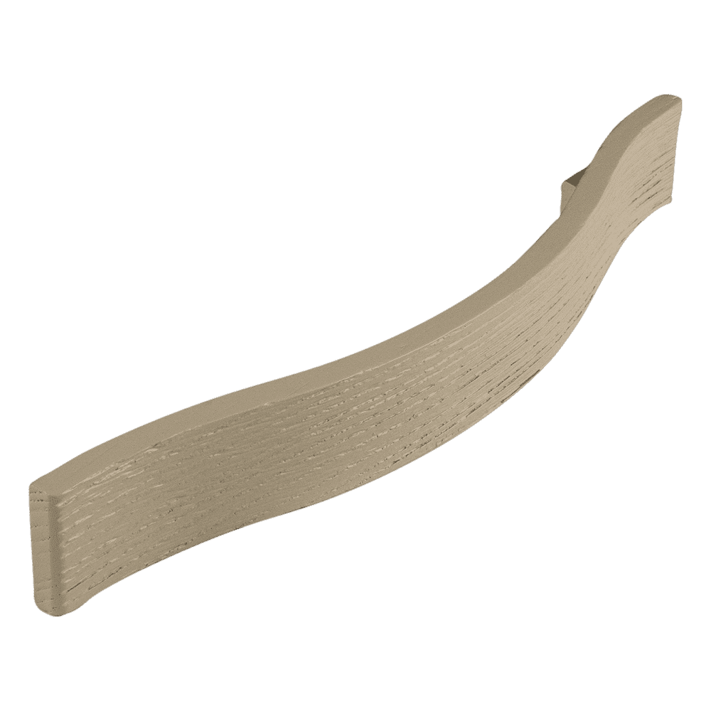 Poignée Bois brut blanc brossé cc32 l 50mm