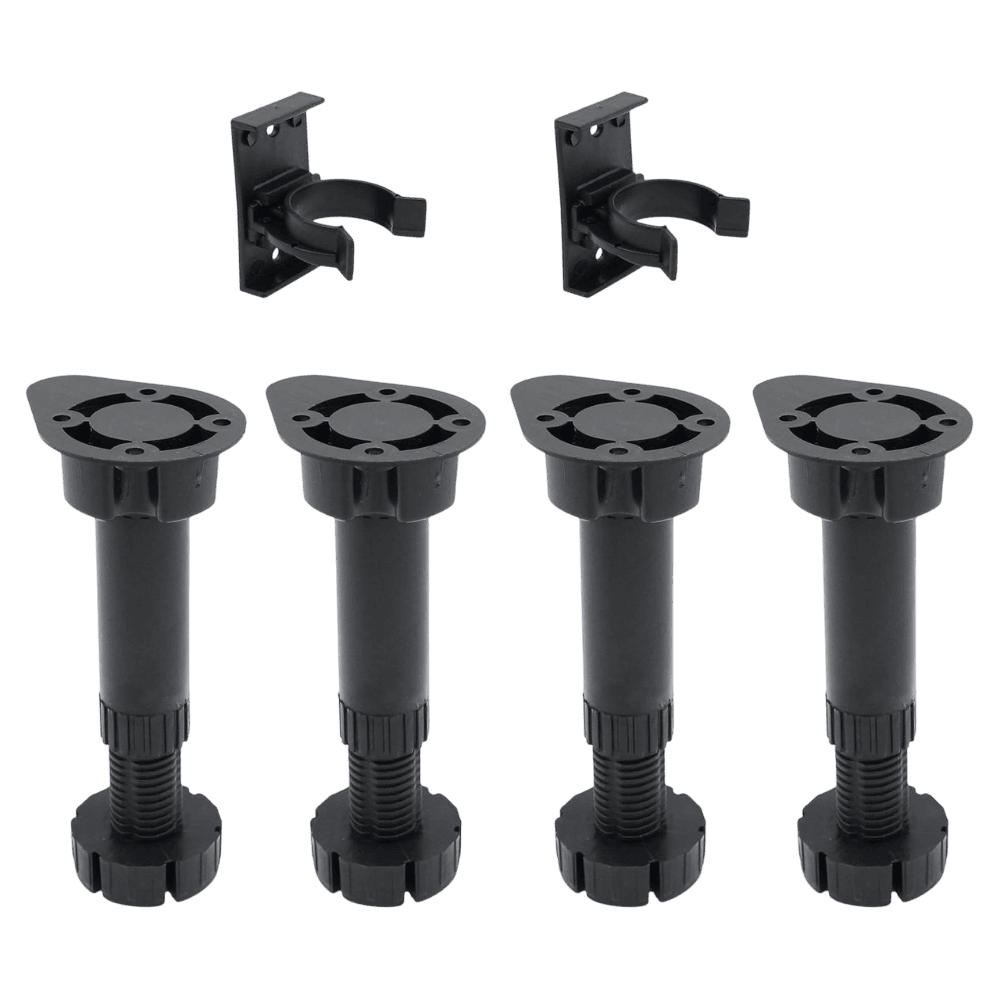 Pieds en plastique pour caisson Noir