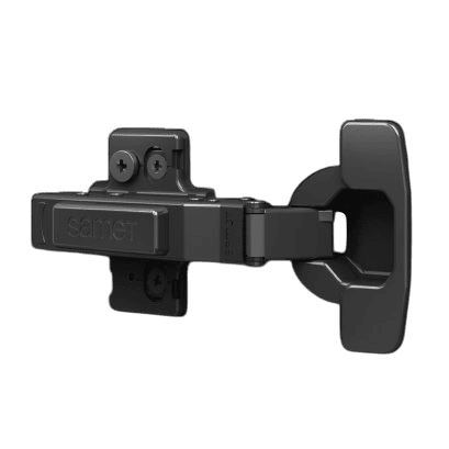 Charnière à frein 110° avec chevis 10mm Noir