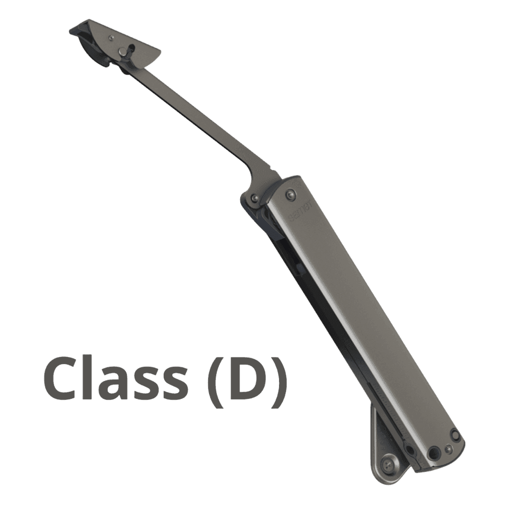 Mécanisme Slim  pour porte relevable, classe D