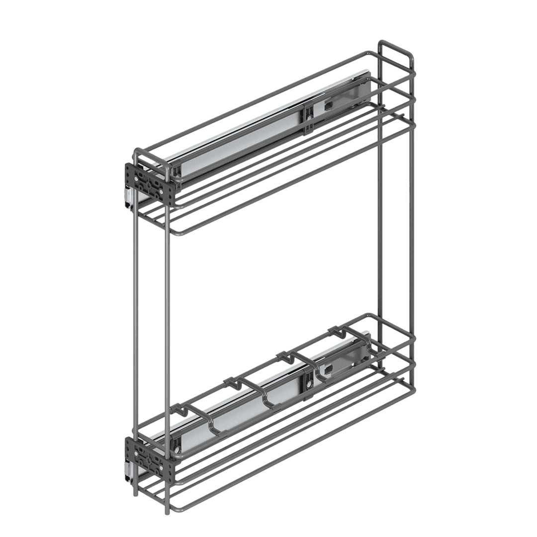 Porte-bouteille avec rail 150 mm à fond fil