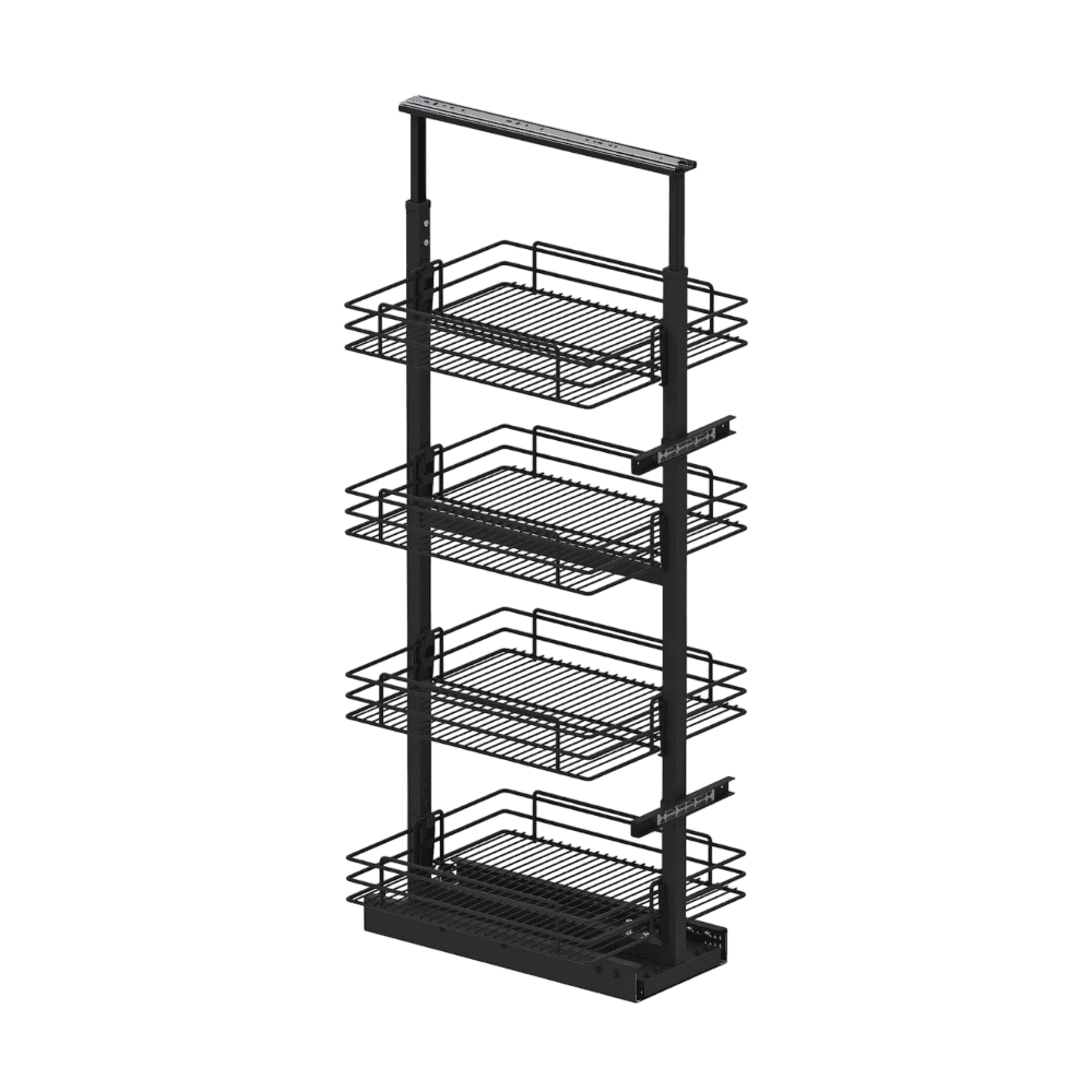 Ensemble Garde-manger coulissant - 6 Paniers, Font fil