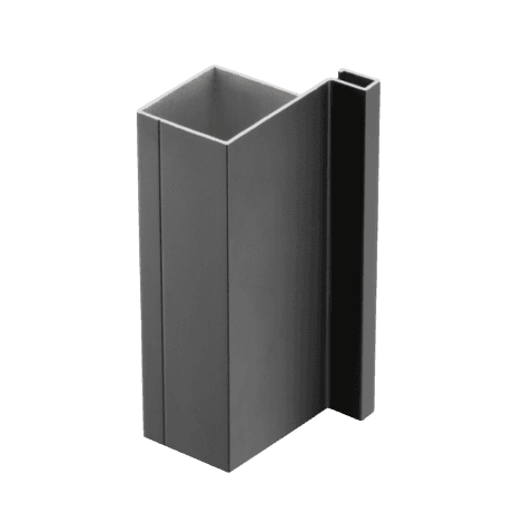 Profil vertical de vallée (L) matte et noir