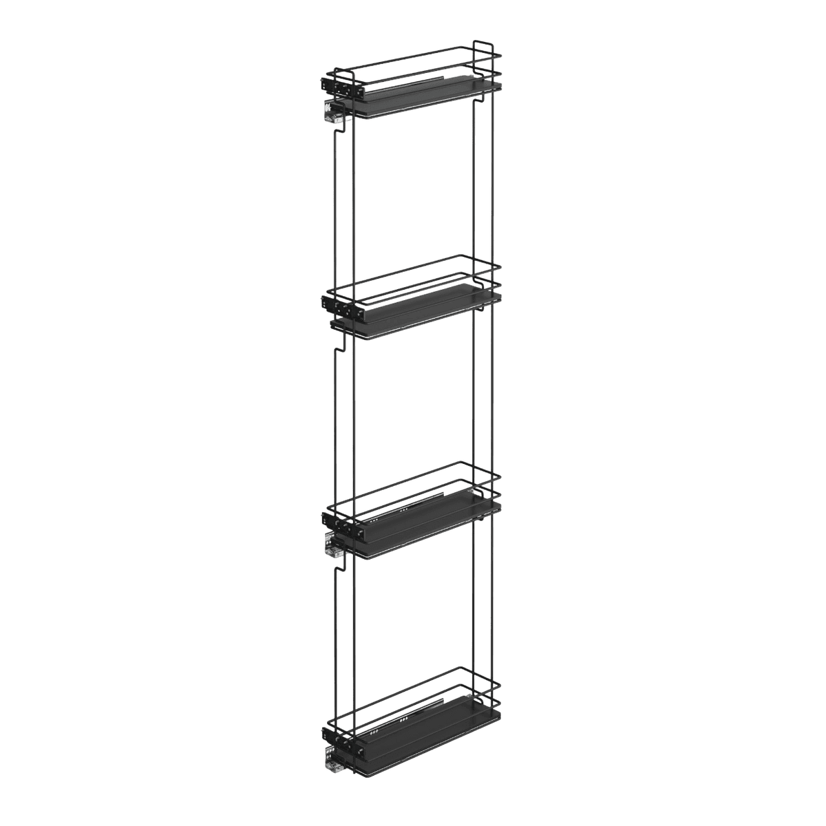 Caisse à bouteille coulissante 200 mm à fond bois, Gauche