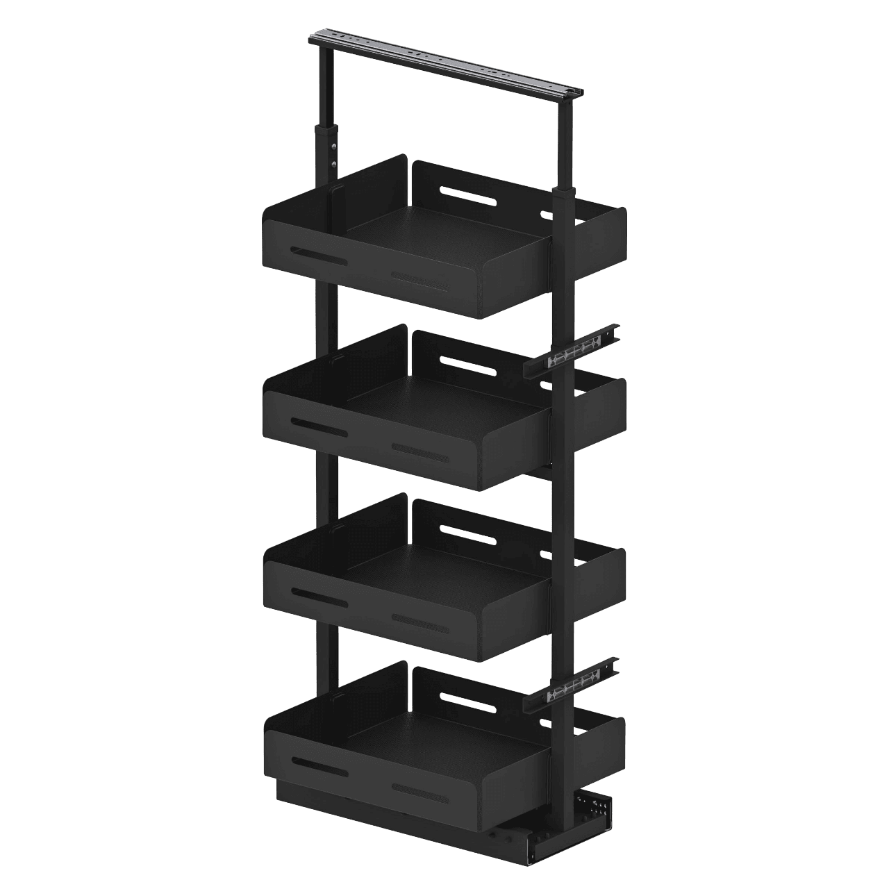 Ensemble garde-manger coulissant à frein, 4P B.U